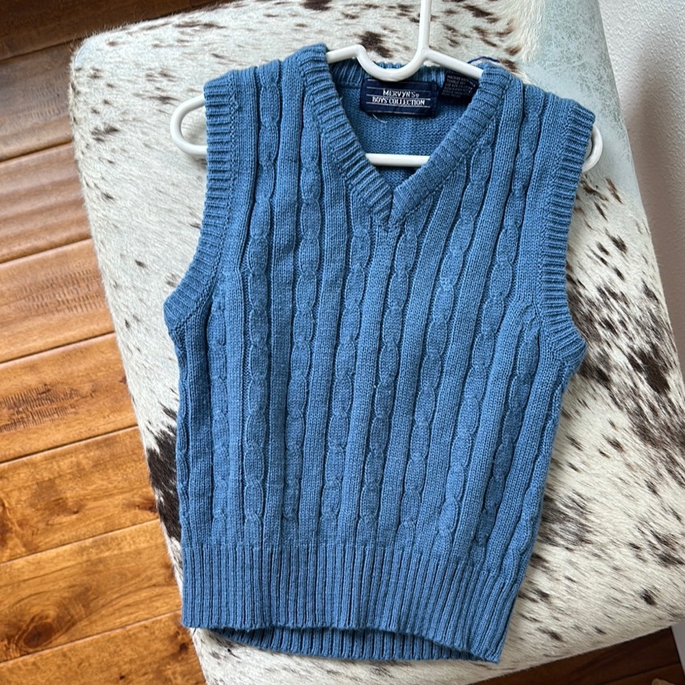 VINTAGE Mervyns Cable-Knit Vest